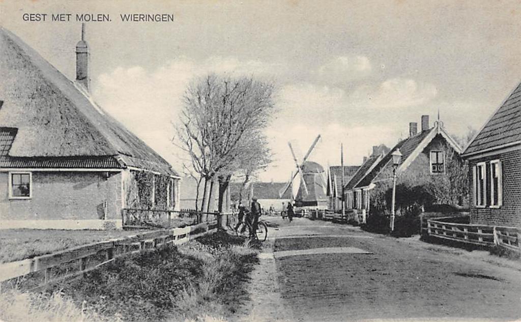 Wieringen Gest met Molen  Moriaanseweg, Verzenden, Voor 1920, Ongelopen, Noord-Holland