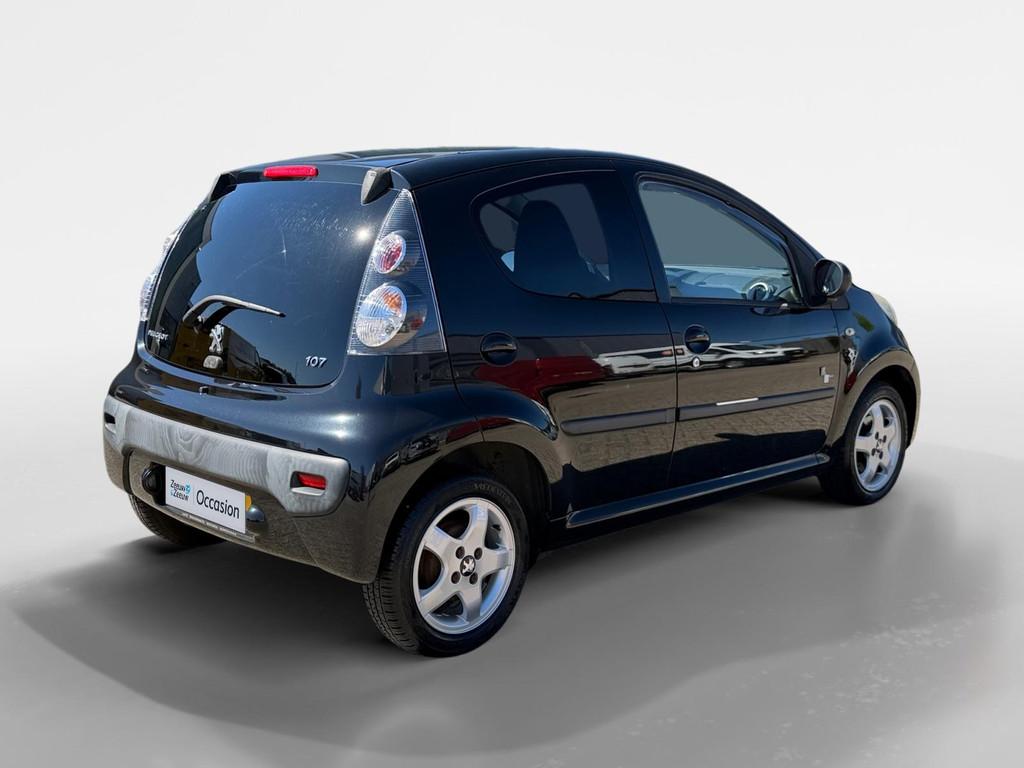 Peugeot 107 1.0 Black & Silver | 100% onderhouden | Alcantar, Auto's, Peugeot, Gebruikt, 4 stoelen, Alcantara, Origineel Nederlands