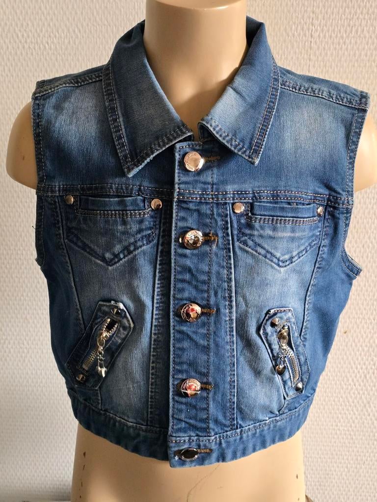 Hello Miss dames spijker bodywarmer maat xs, Hello Miss, Blauw, Ophalen of Verzenden, Zo goed als nieuw