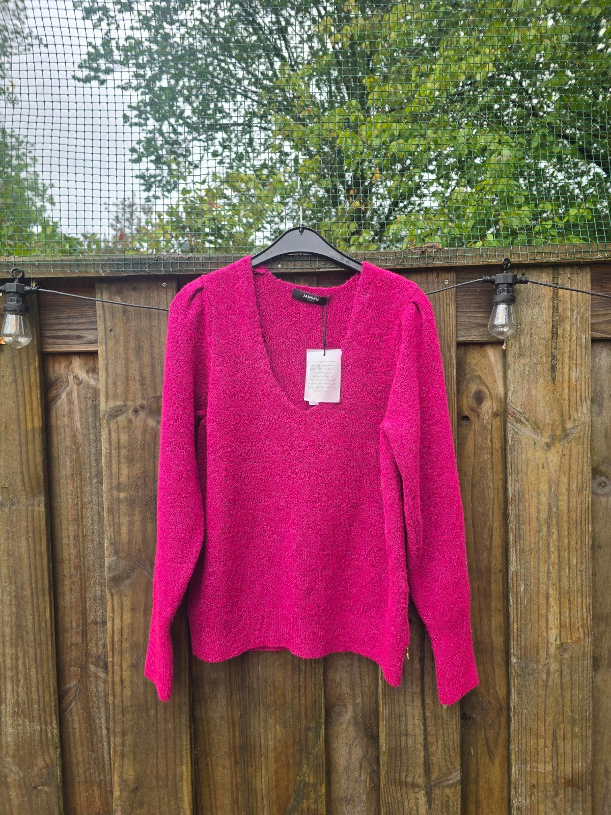Jansen juffrouw Amsterdam zachte fuchsia trui maat M, Maat 38/40 (M), Nieuw, Ophalen of Verzenden, Roze