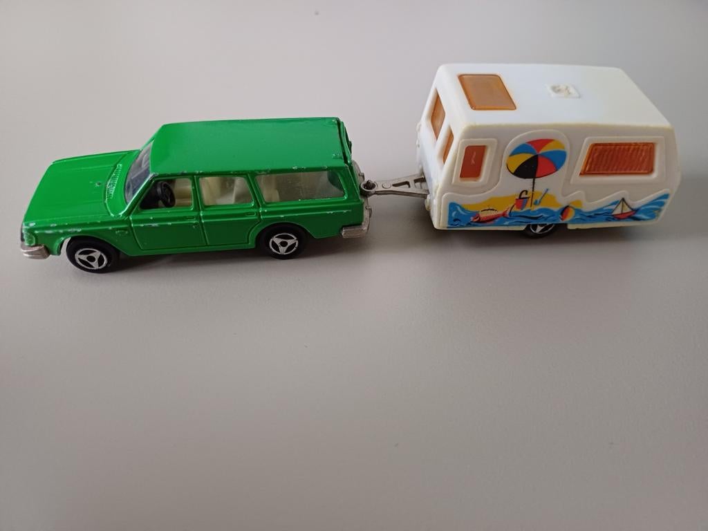 Majorette Volvo & Caravan., Ophalen of Verzenden, Zo goed als nieuw, Majorette