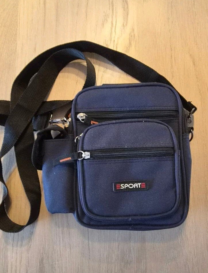 Handige schoudertas / heuptas - Donkerblauw, Ophalen of Verzenden, Zo goed als nieuw, Blauw, Overige merken