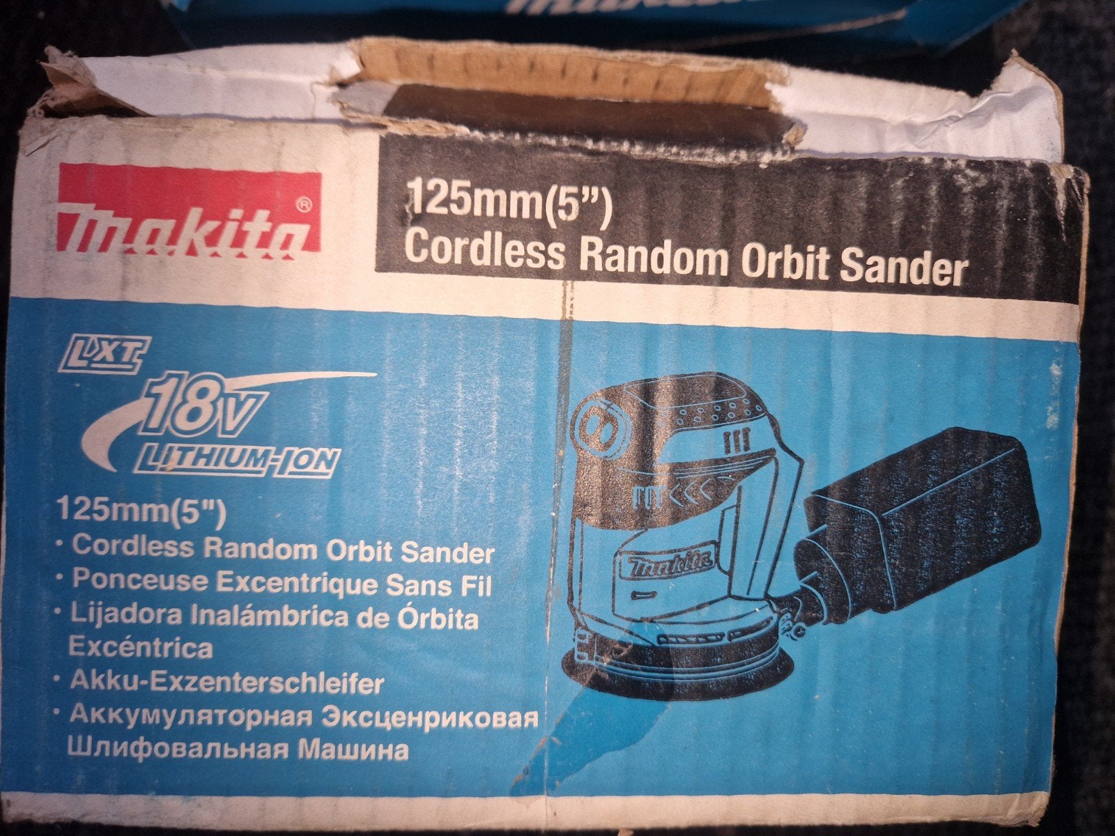 Makita 18V Accu Excentrische Schuurmachine - Nieuw in doos, Doe-het-zelf en Verbouw, Gereedschap | Schuurmachines, Ophalen of Verzenden