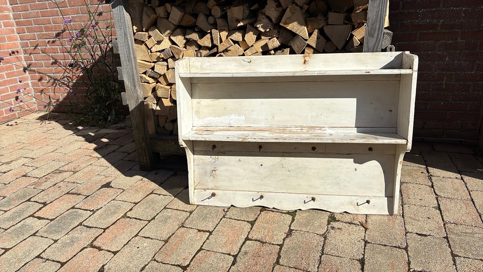 Antiek boeren keukenrek - oud wit (landelijk), Antiek en Kunst, Ophalen