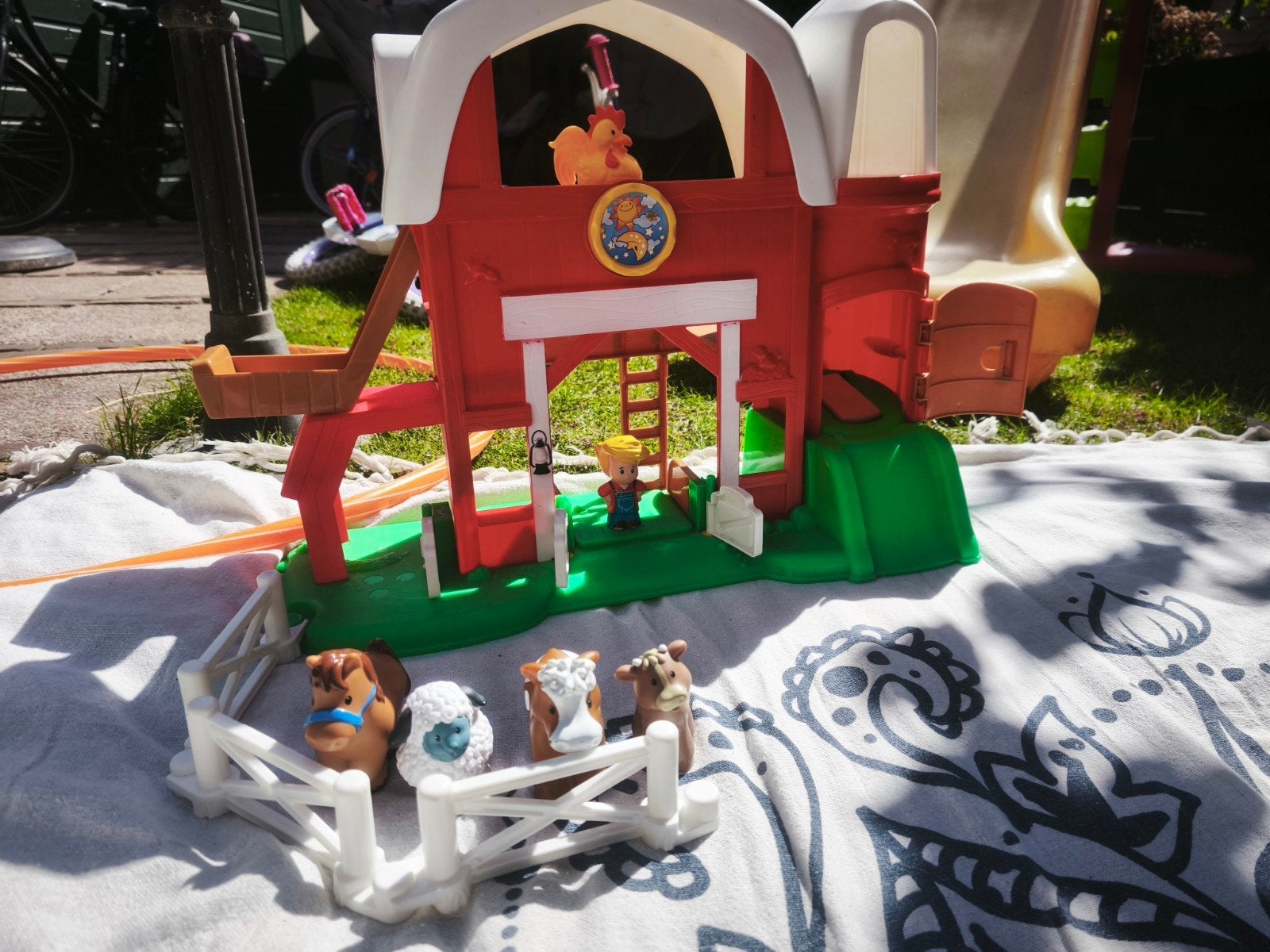 Fisher-Price Little People Boerderij met Dieren, Ophalen, Zo goed als nieuw, Jongen of Meisje