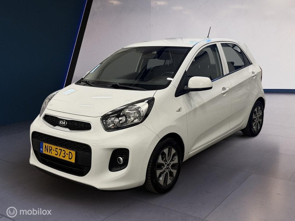Kia Picanto 1.0 CVVT EconomyPlusLine ✓Airco✓5-Deurs✓Na, Gebruikt, 4 stoelen, Wit, Origineel Nederlands