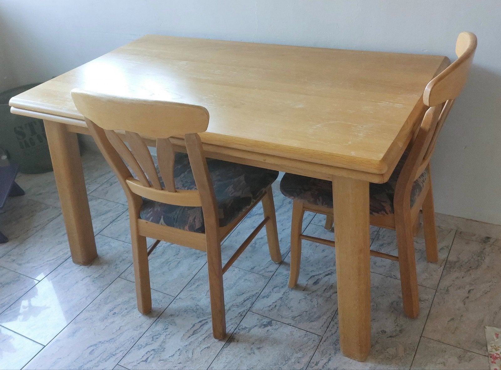 eikenhouten eettafel met stoelen, Ophalen, Gebruikt, Klassiek, Eikenhout