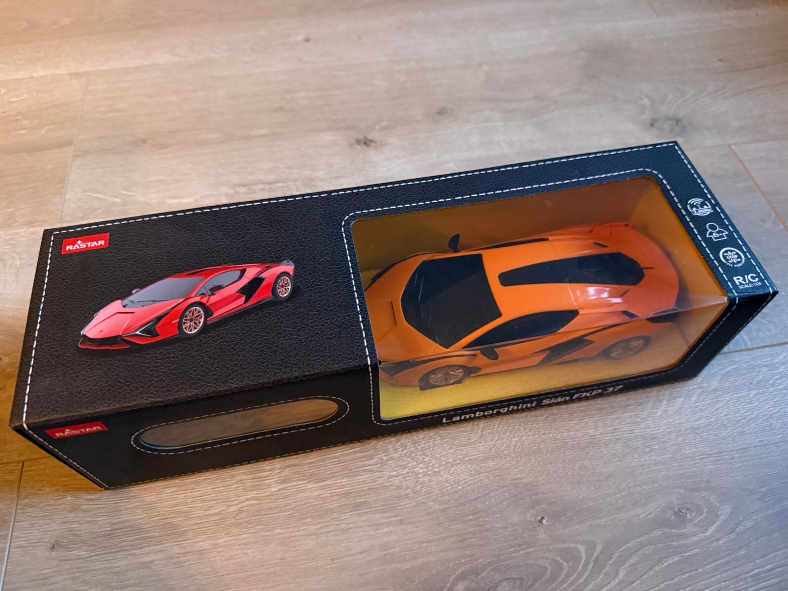RASTAR Lamborghini Sian FKP 37 RC Oranje, Ophalen, Zo goed als nieuw, Afstandsbediening