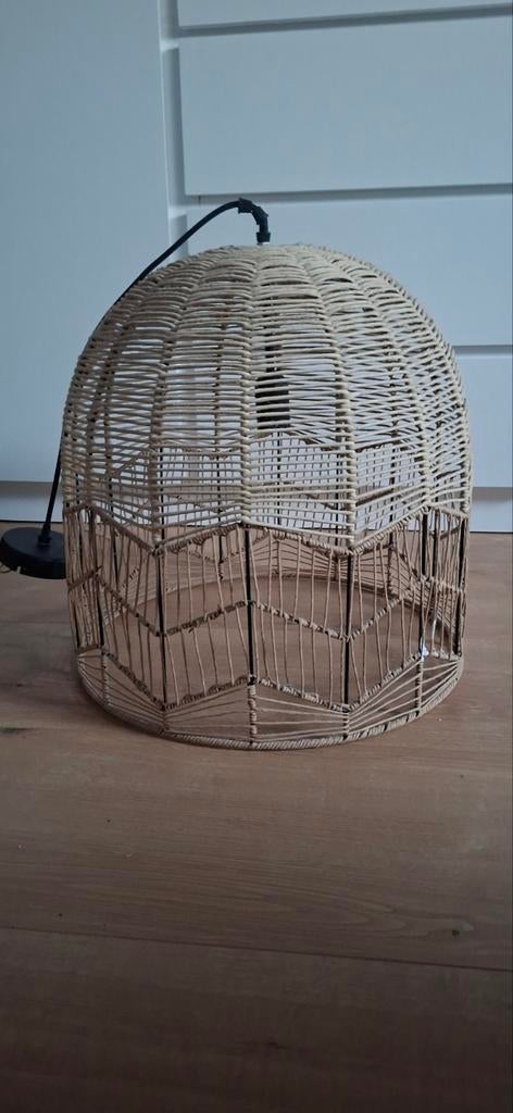 KOOPJE! Hanglamp rotan, Ophalen, Overige materialen, Bohemian, Scandinavisch, Natuurlijk, Zo goed als nieuw
