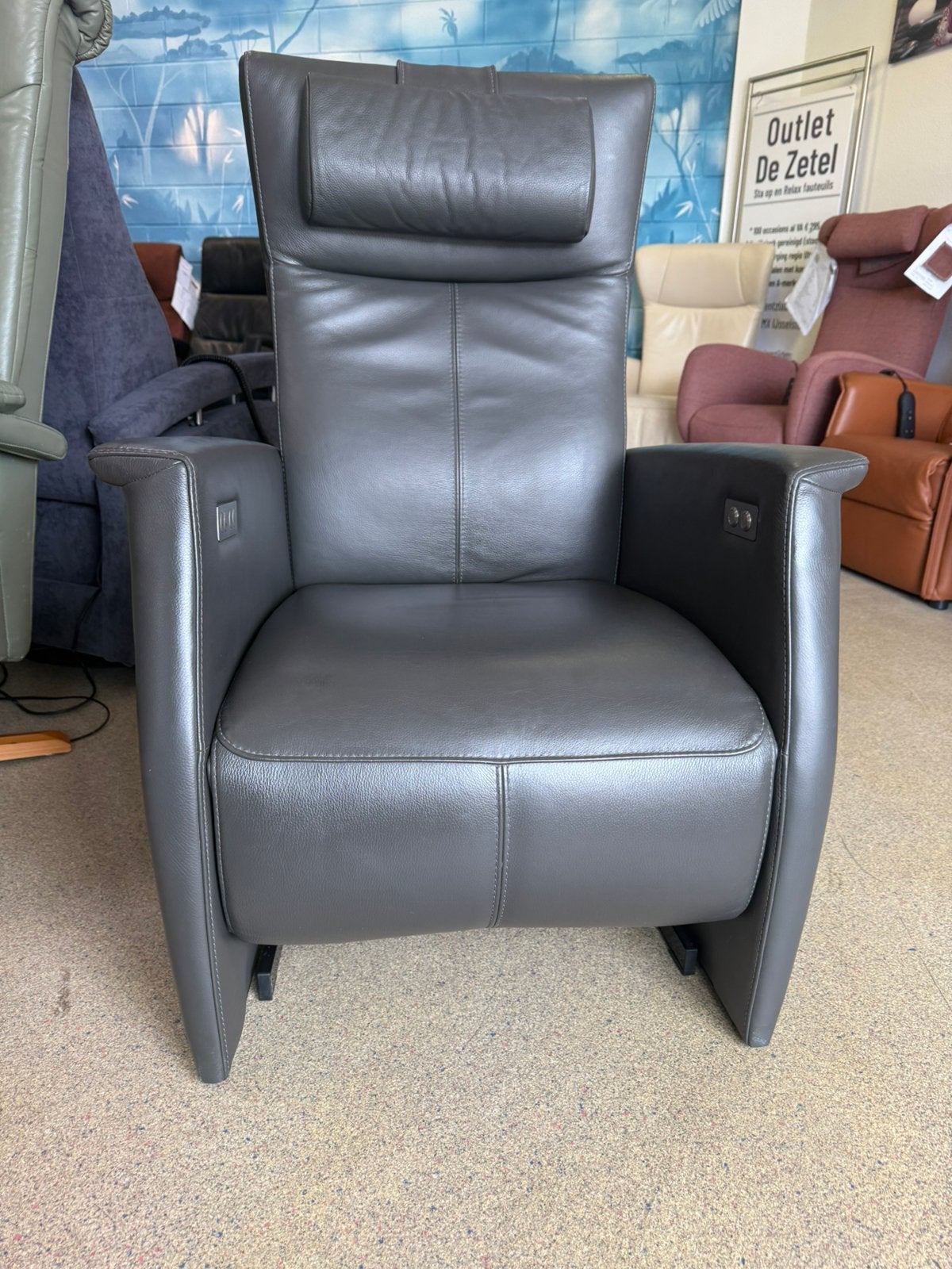 Luxe prominent sta op stoel relax fauteuil gratis bezorging, Ophalen of Verzenden, Zo goed als nieuw, Leer, Ruim 100 fauteuils van alleen de A merken