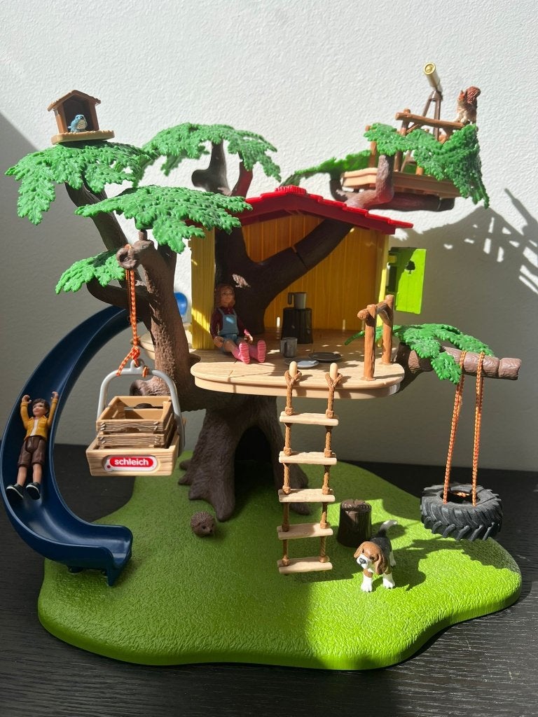 Schleich Farm world boomhut, Verzamelen, Ophalen, Zo goed als nieuw