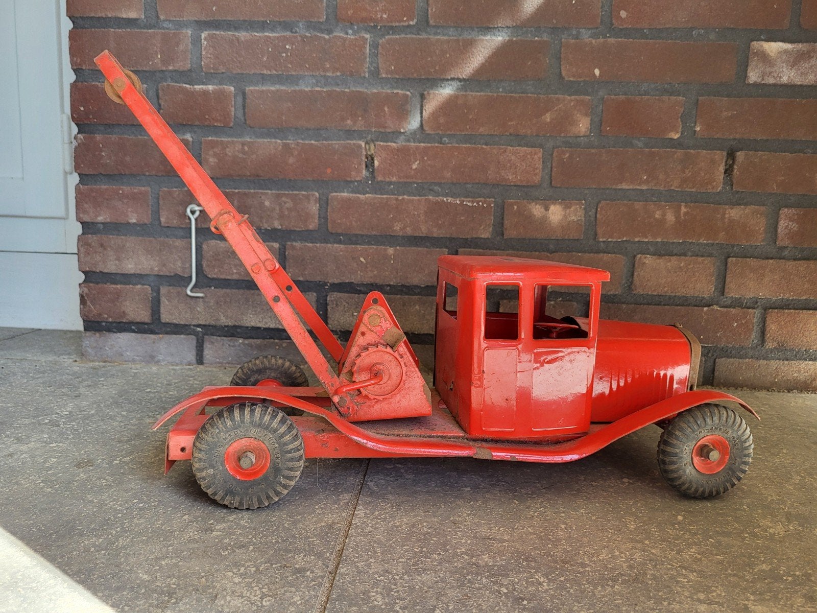 Antieke Tri-ang Bedford Takelwagen / Kraanwagen Jaren 30/40, Ophalen of Verzenden