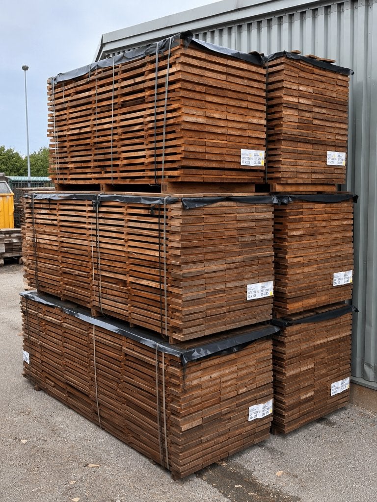 Hardhouten planken 155x33 mm | Diverse lengtes, Ophalen, 25 tot 50 mm, Nieuw, Plank