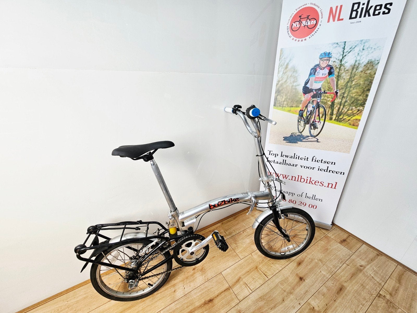 buzbike vouwfiets inclusief bon, 16 tot 18 inch, Versnellingen, Ophalen of Verzenden, Zo goed als nieuw
