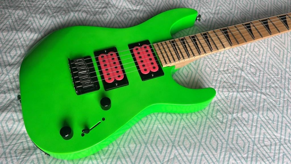Jackson Minion Dinky green meanie, Ophalen of Verzenden, Gebruikt, Solid body, Overige merken