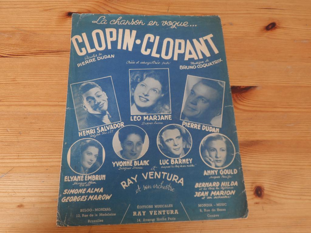 Clopin clopant - bruno coquatrix, Gebruikt, Gitaar, Ophalen of Verzenden, Artiest of Componist