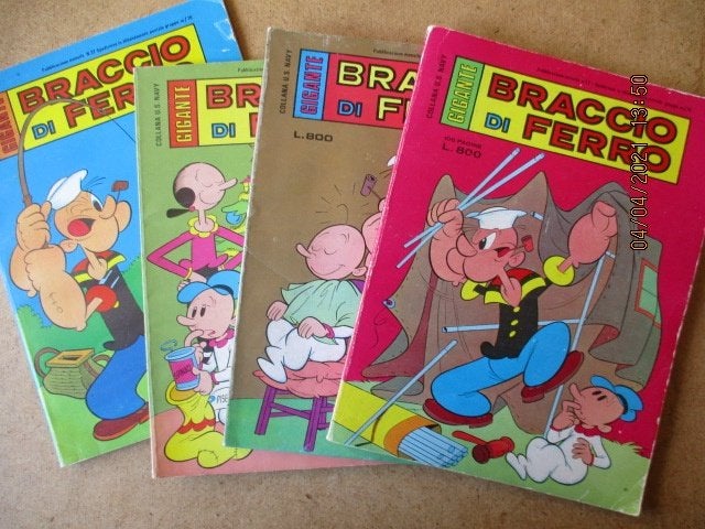 adv0715 popeye gigante album italiaans, Boeken, Stripboeken, Eén stripboek, Ophalen, Gelezen