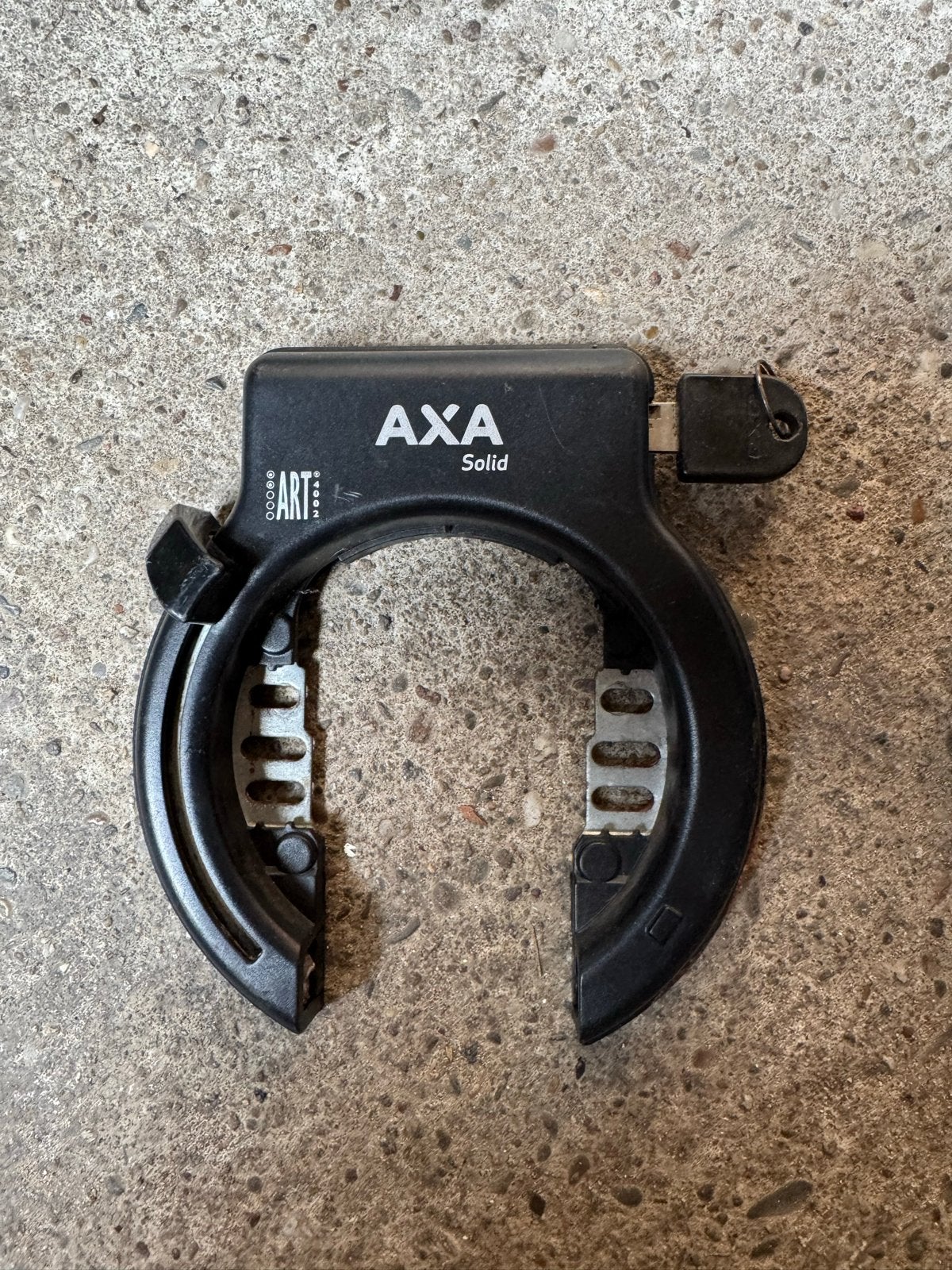 AXA Solid Ringslot - Zwart, ART-gekeurd, Ophalen of Verzenden, Gebruikt, Ringslot