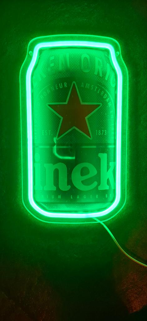 Heineken led neon verlichting, Ophalen of Verzenden, Nieuw, Reclamebord, Plaat of Schild, Heineken