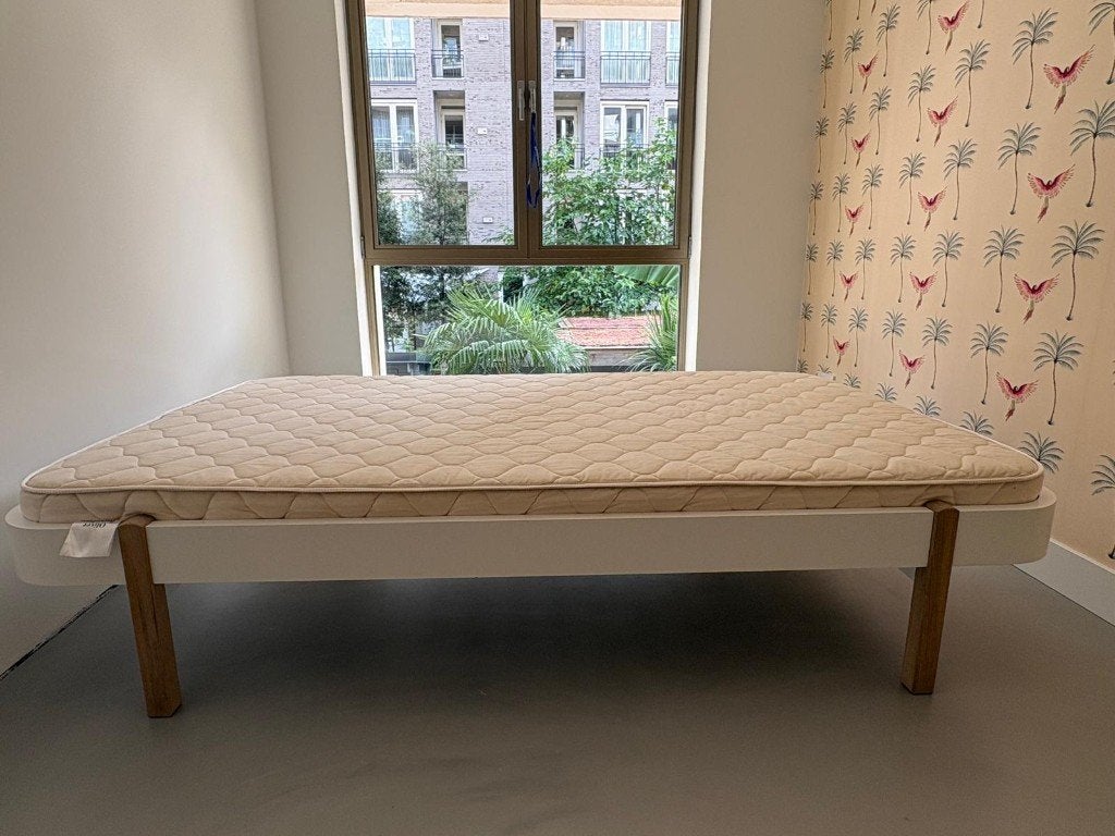 Oliver Furniture Wood Lounge Bed 120cm, 180 cm of meer, Ophalen, Lattenbodem, 100 cm of meer