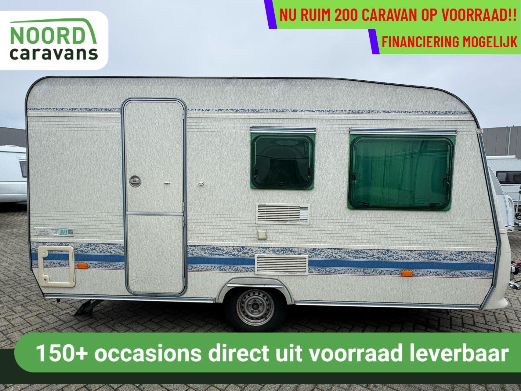 Adria UNICA 390 DS DINETTE + TREINZIT + FIETSENDRAGER, Caravans en Kamperen, Serviceluik, Bedrijf, Tot en met 3, Adria