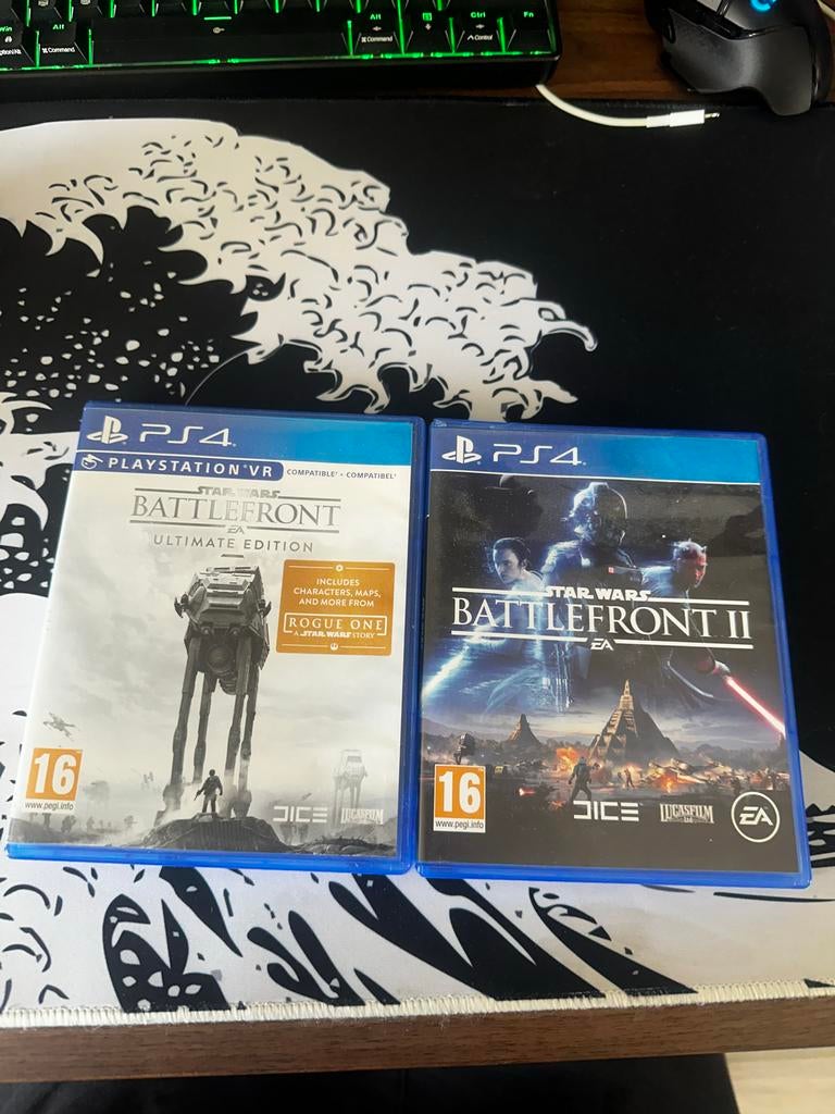 Star Wars Battlefront 1 Ultimate Edition en editie 2 PS4, Online, Gebruikt, Shooter, Virtual Reality