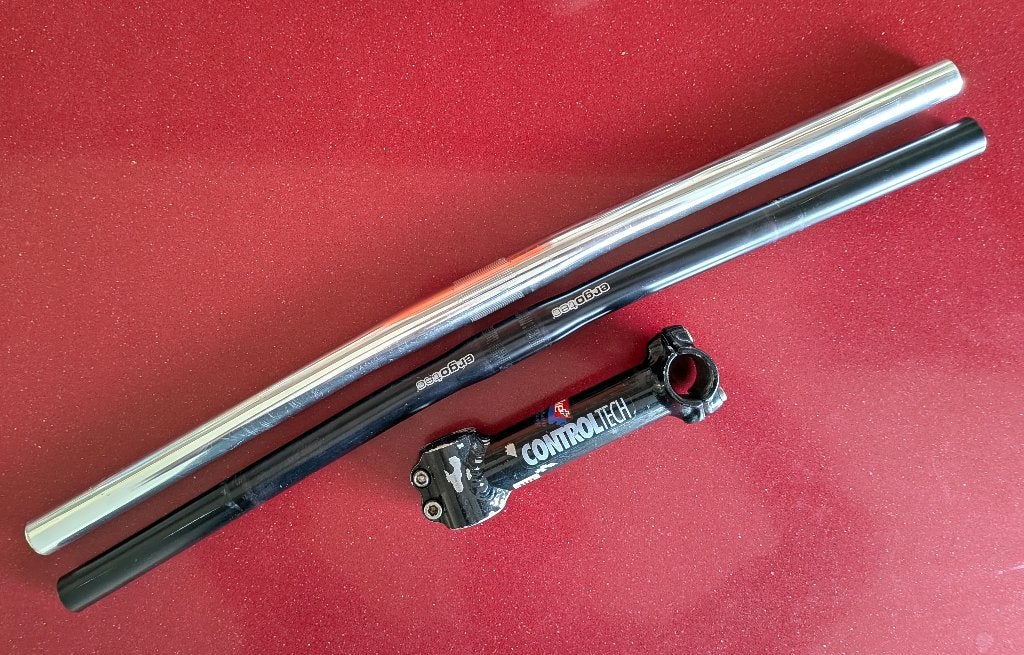 MTB handlebars and stem, Ophalen, Meer dan 20 versnellingen, 26 inch, Overige merken
