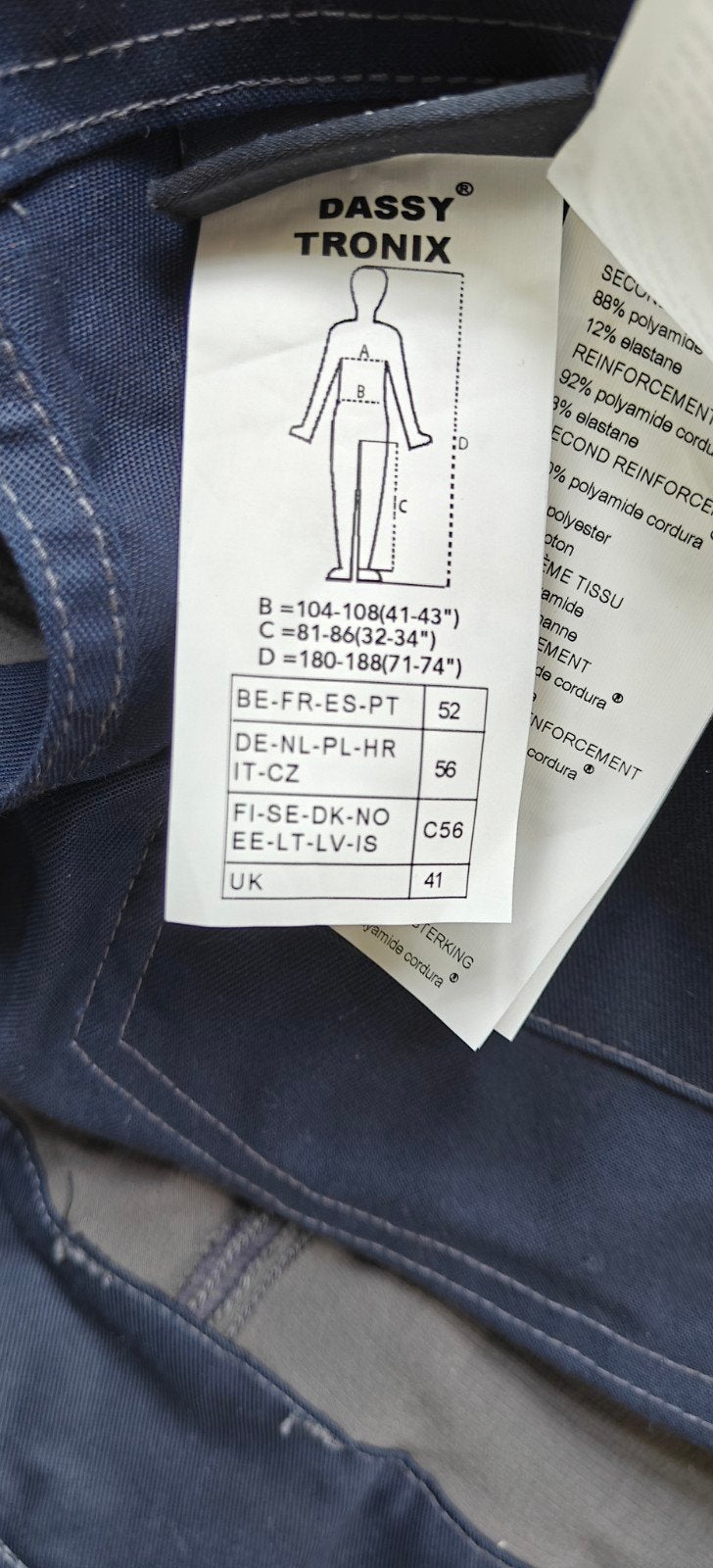 Dassy Tronix Werkbroek - Maat 52/56, Ophalen of Verzenden, Zo goed als nieuw, Dassy Tronix