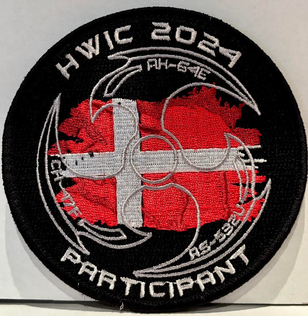 Patch HIWC 2024 Participant, 298, 300 en 301 Squadrons, Verzamelen, Ophalen of Verzenden, Landmacht, Nederland, Embleem of Badge