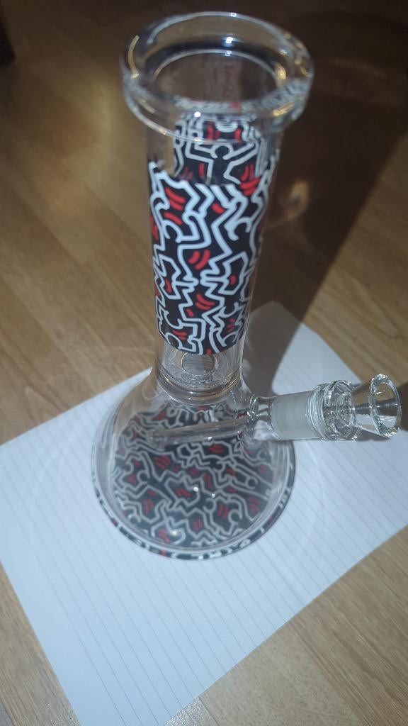 K. Haring Glass Collection Bong (Water Pipe), Ophalen of Verzenden, Zo goed als nieuw, (Water)pijp