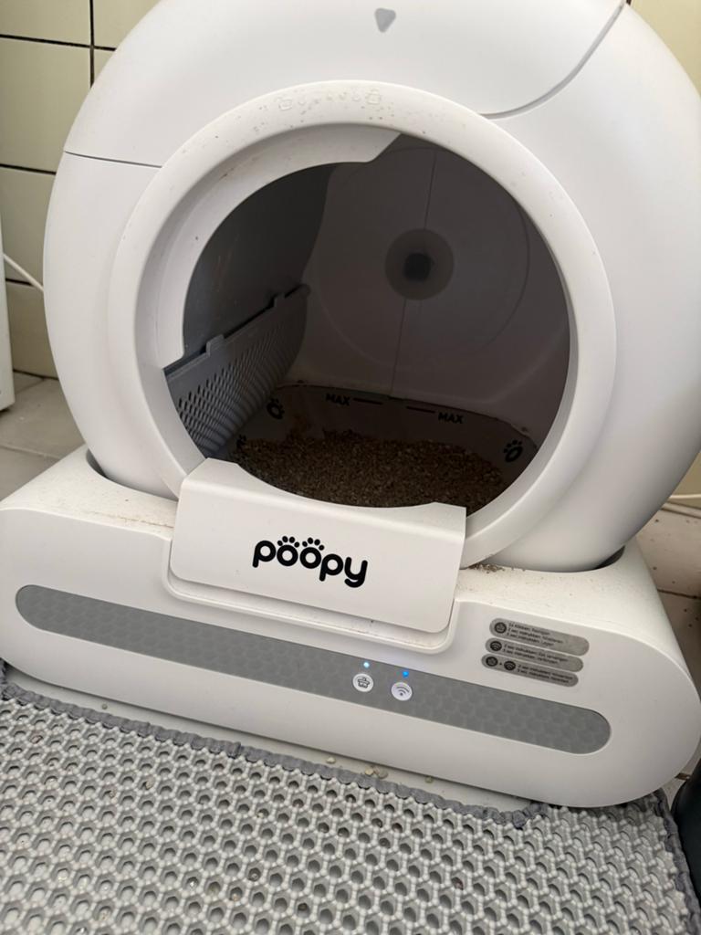 Elektrische kattenbak van poopy, Dieren en Toebehoren, Ophalen of Verzenden, Zelfreinigend, Zo goed als nieuw, Open