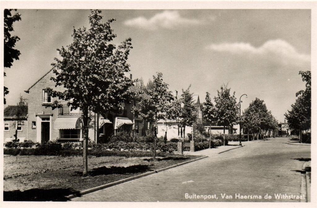 Buitenpost, Van Haersma de Withstraat - ongelopen, Verzenden, 1940 tot 1960, Ongelopen, Friesland