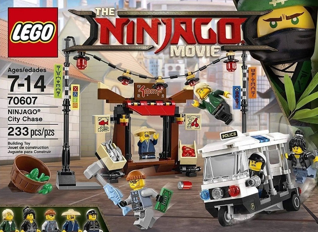 Lego Ninjago Movie 70607 City Chase compleet, Gebruikt, Lego, Ophalen of Verzenden, Inclusief instructies