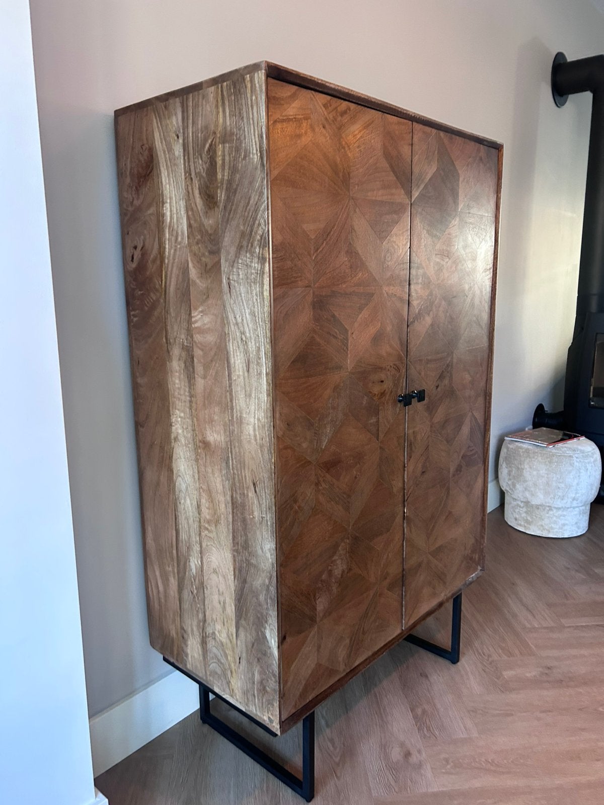 Prachtige mango houten kast nieuw, Ophalen, Mango, Nieuw, 50 tot 100 cm