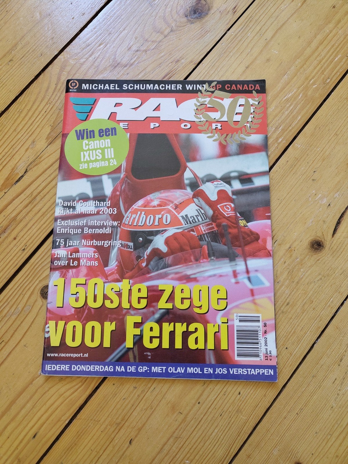 RaceReport nr 50 (2002); Jos Verstappen, Jan Lammers Le Mans, Ophalen of Verzenden, Zo goed als nieuw, Overige merken