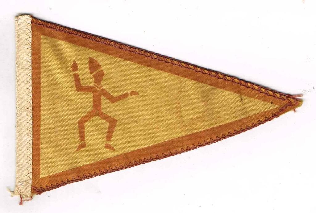 scouting Fietsstuur vlaggetje Kabouters, jaren '60, Ophalen of Verzenden, Gebruikt, Embleem, Speld of Insigne