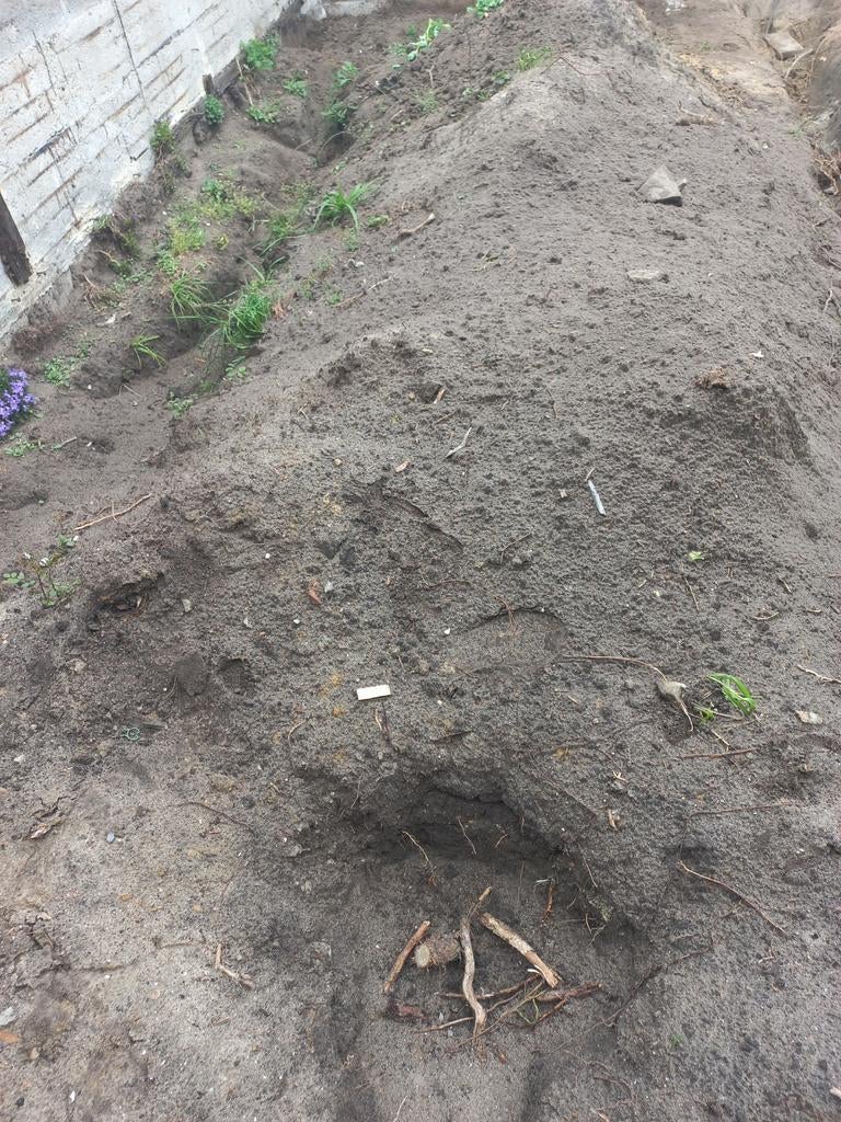 Gratis zand, Ophalen, Tuinaarde