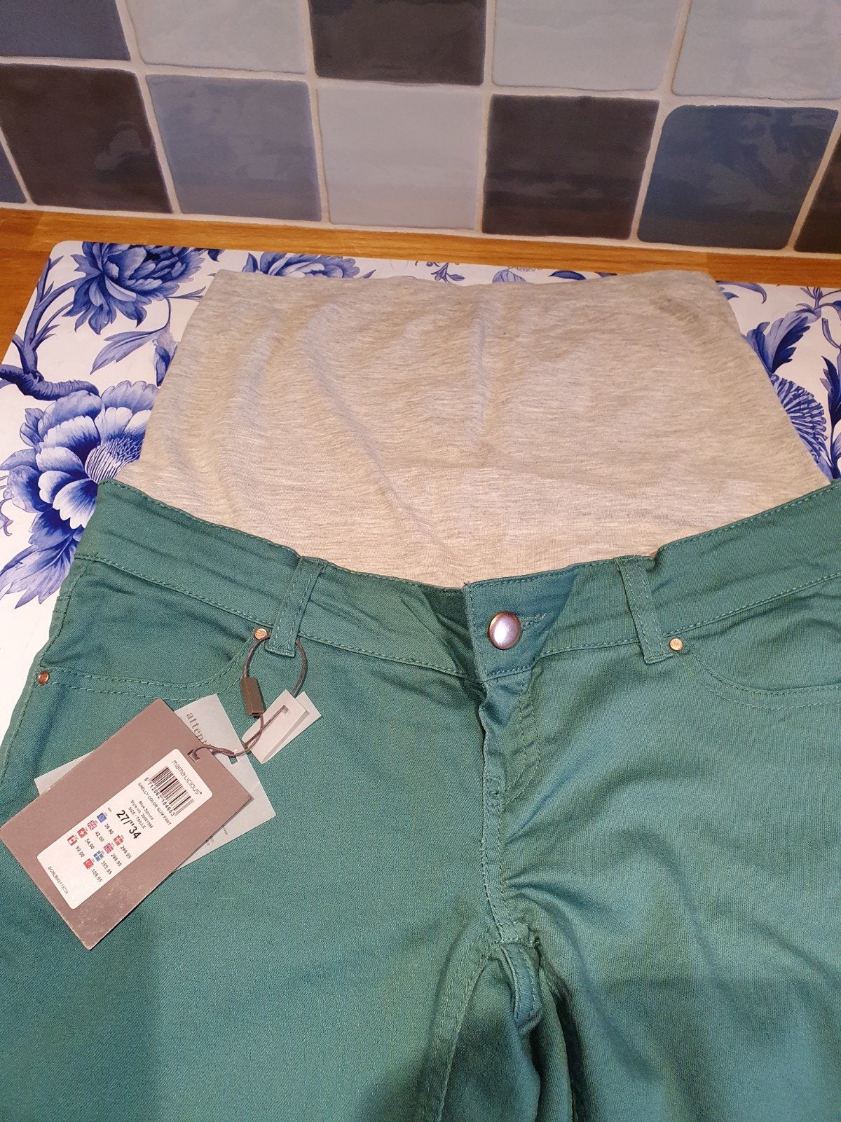 Nieuwe Mamalicious zwangerschapsbroek - Groen, Mamalicious, Nieuw, Ophalen of Verzenden, Maat 34 (XS) of kleiner