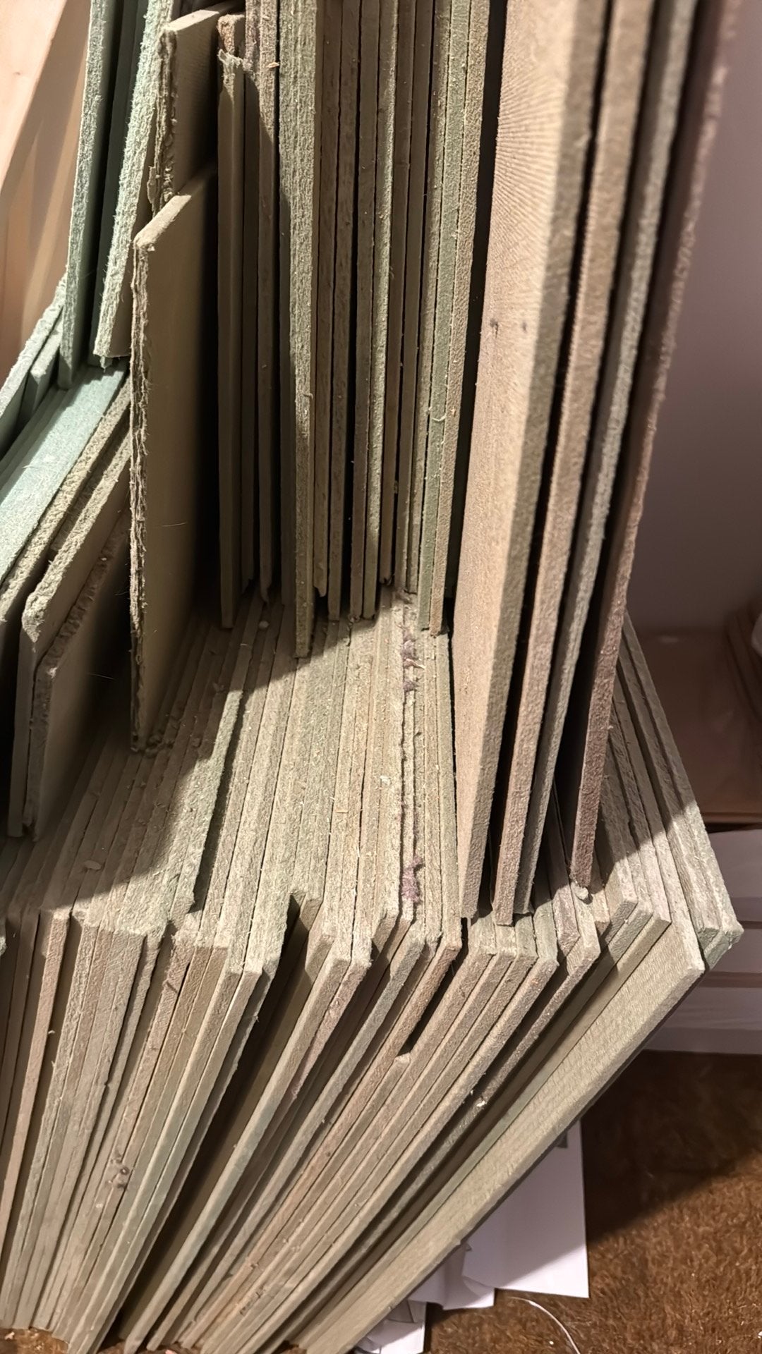 Gereserveerd tot zondag -Groene houtvezel ondervloer platen, Doe-het-zelf en Verbouw, Vloerdelen en Plavuizen, Ophalen, Overige materialen