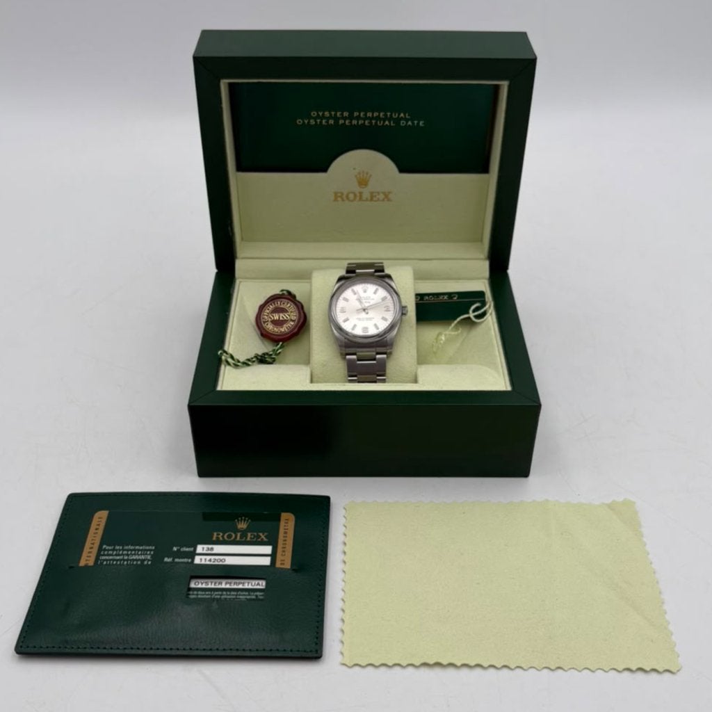 Rolex Air King 114200 Oyster Perpetual horloge - Full set, Flex Ltd., Zo goed als nieuw, https://flex.com/contact-us, Nobelstraat 10, 5807 GA Oostrum LB, Limburg, Nederland