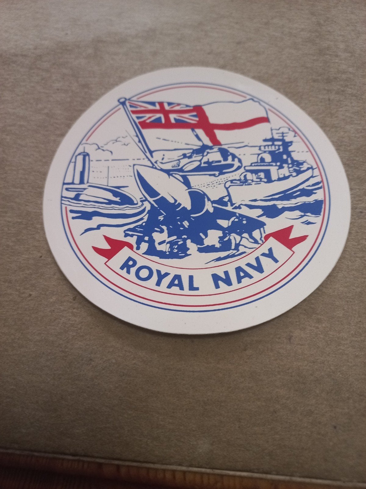 Royal Navy sticker Marine Engeland, Ophalen of Verzenden, Zo goed als nieuw