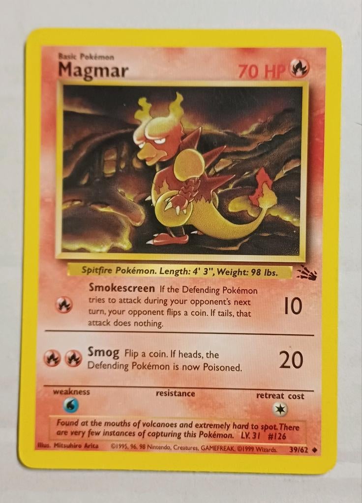Pokémon Fossil 39/62, Ophalen of Verzenden, Zo goed als nieuw