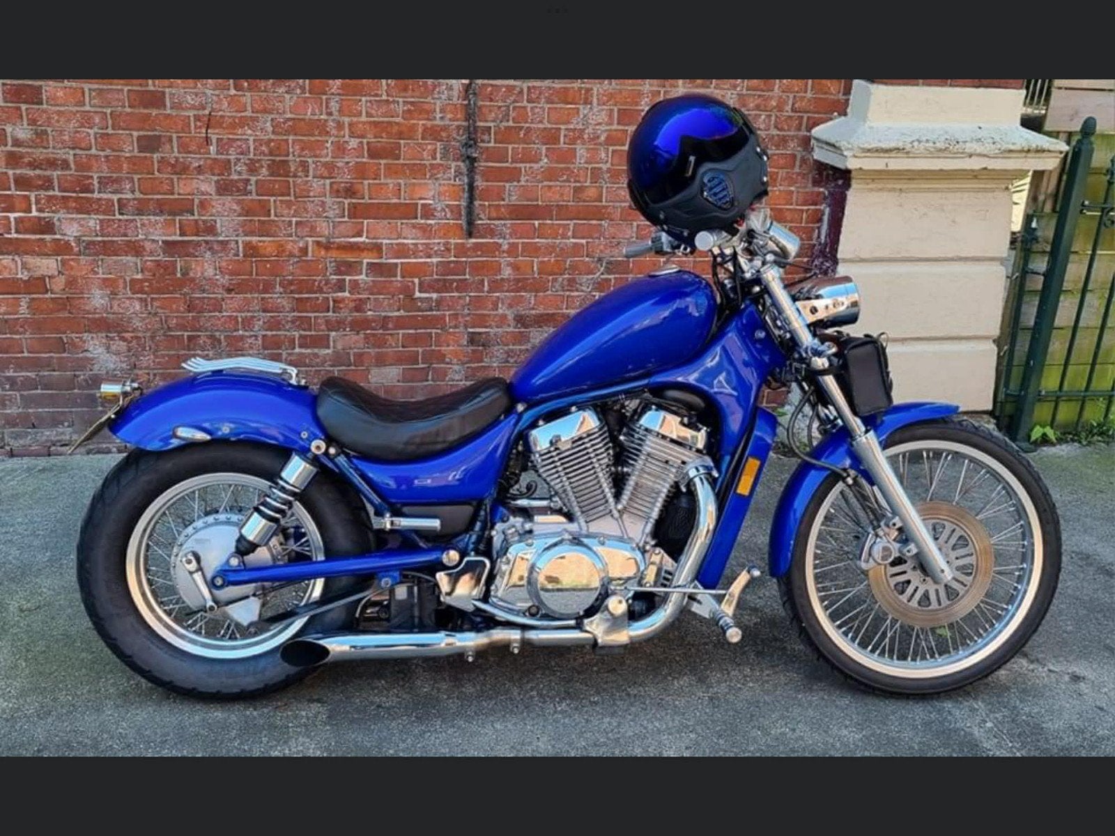 Suzuki Intruder VS750 G Chopper - Unieke Blauwe Custom, Motoren, 750 cc, 2 cilinders, Gebruikt, Particulier