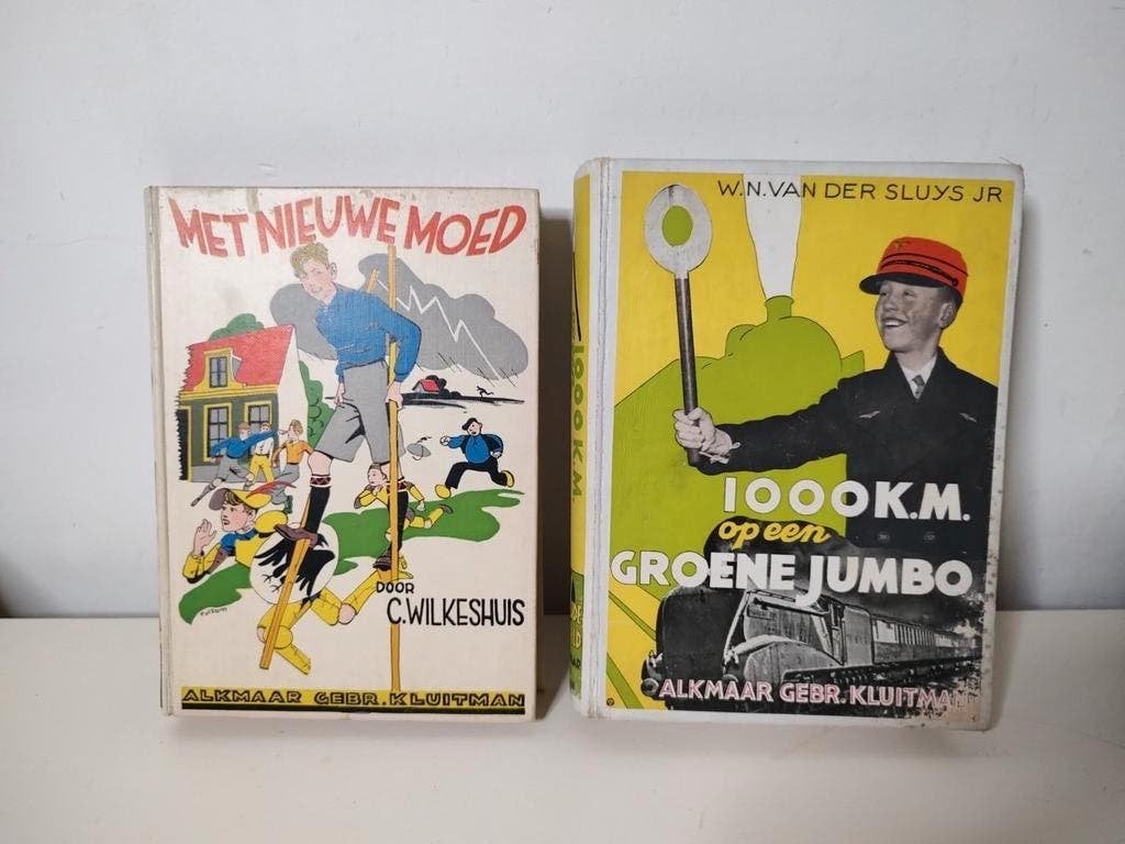 2 vooroorlogse Kluitman jongensboeken, Ophalen of Verzenden, Gelezen