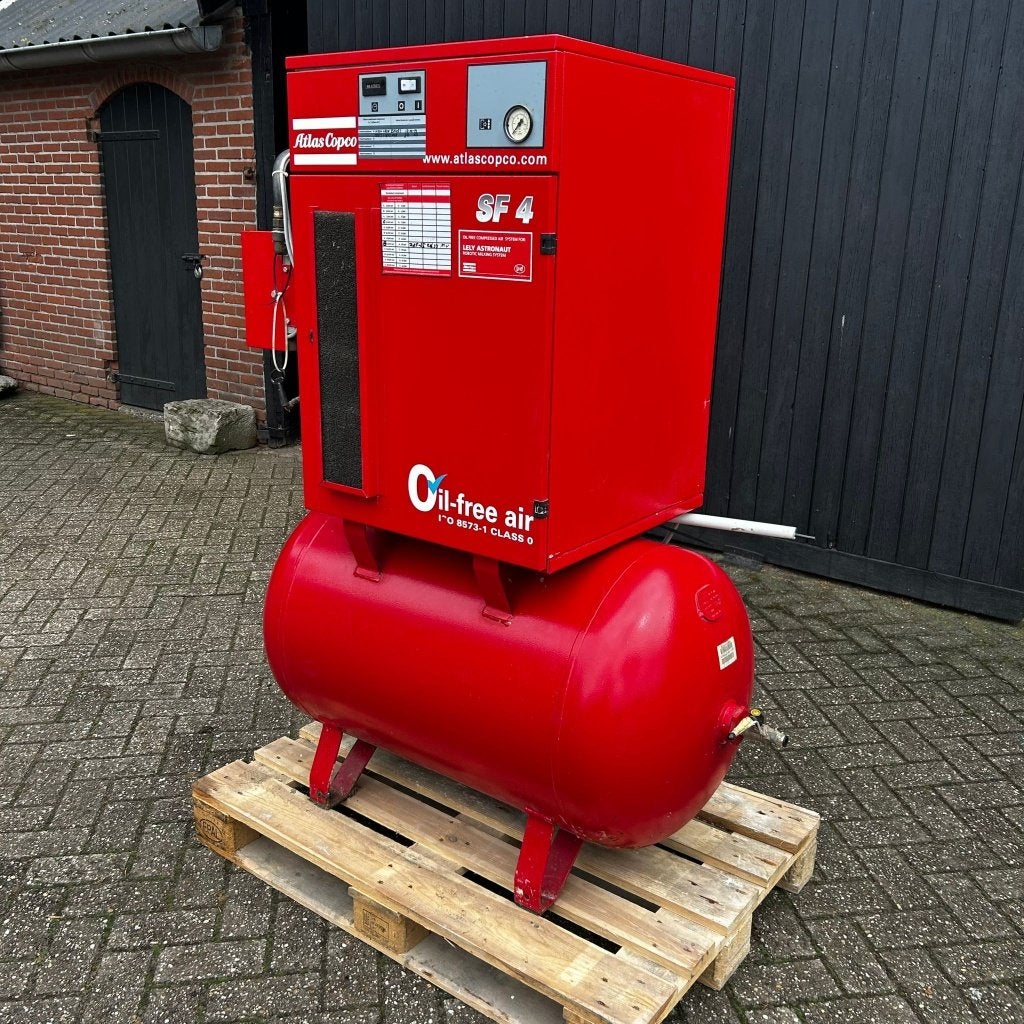 Atlas Copco SF4 Compressor, Doe-het-zelf en Verbouw, Compressors, Ophalen, Gebruikt, 400 tot 800 liter/min, Olievrij