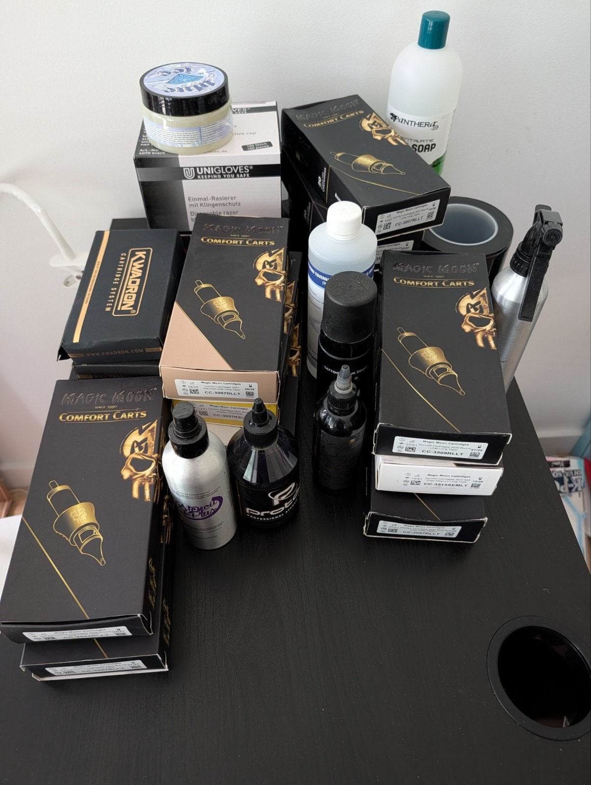 Tattooeer benodigdheden,  cartridges kwadron, magic moon, Ophalen of Verzenden