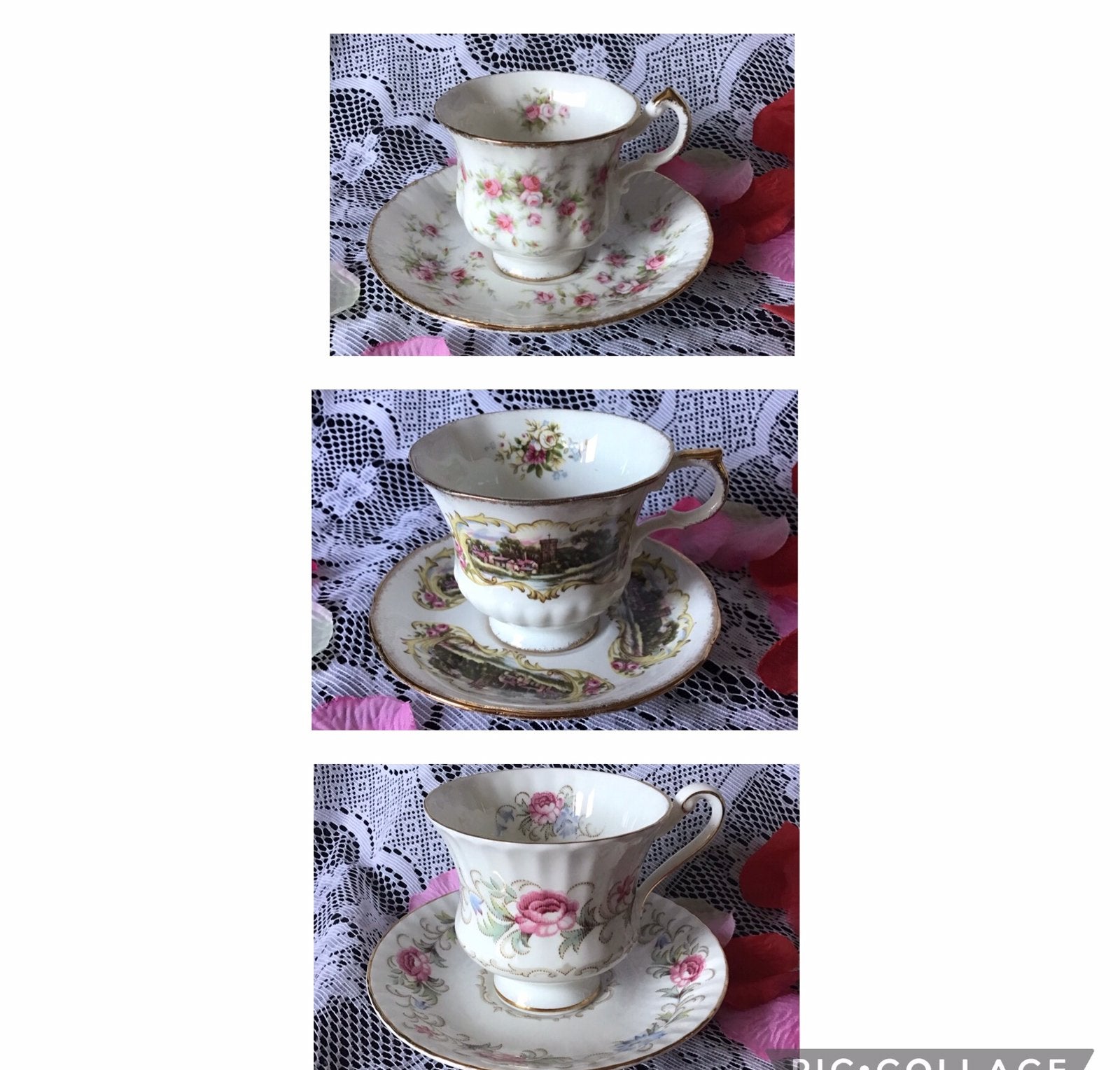 Kop en schotels Paragon England, Antiek en Kunst, Antiek | Servies los, Ophalen of Verzenden
