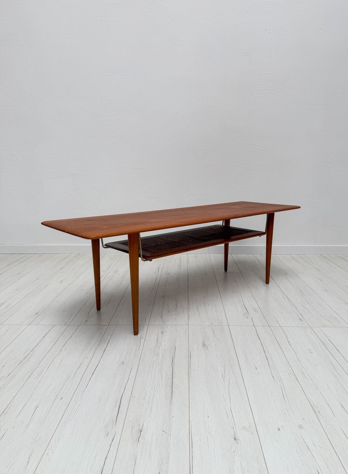 Deense Teak Salontafel FD516 Hvidt & Mølgaard France 1950s, 50 – 75, 100 tot 150 cm, 150 tot 200 cm, Teakhout