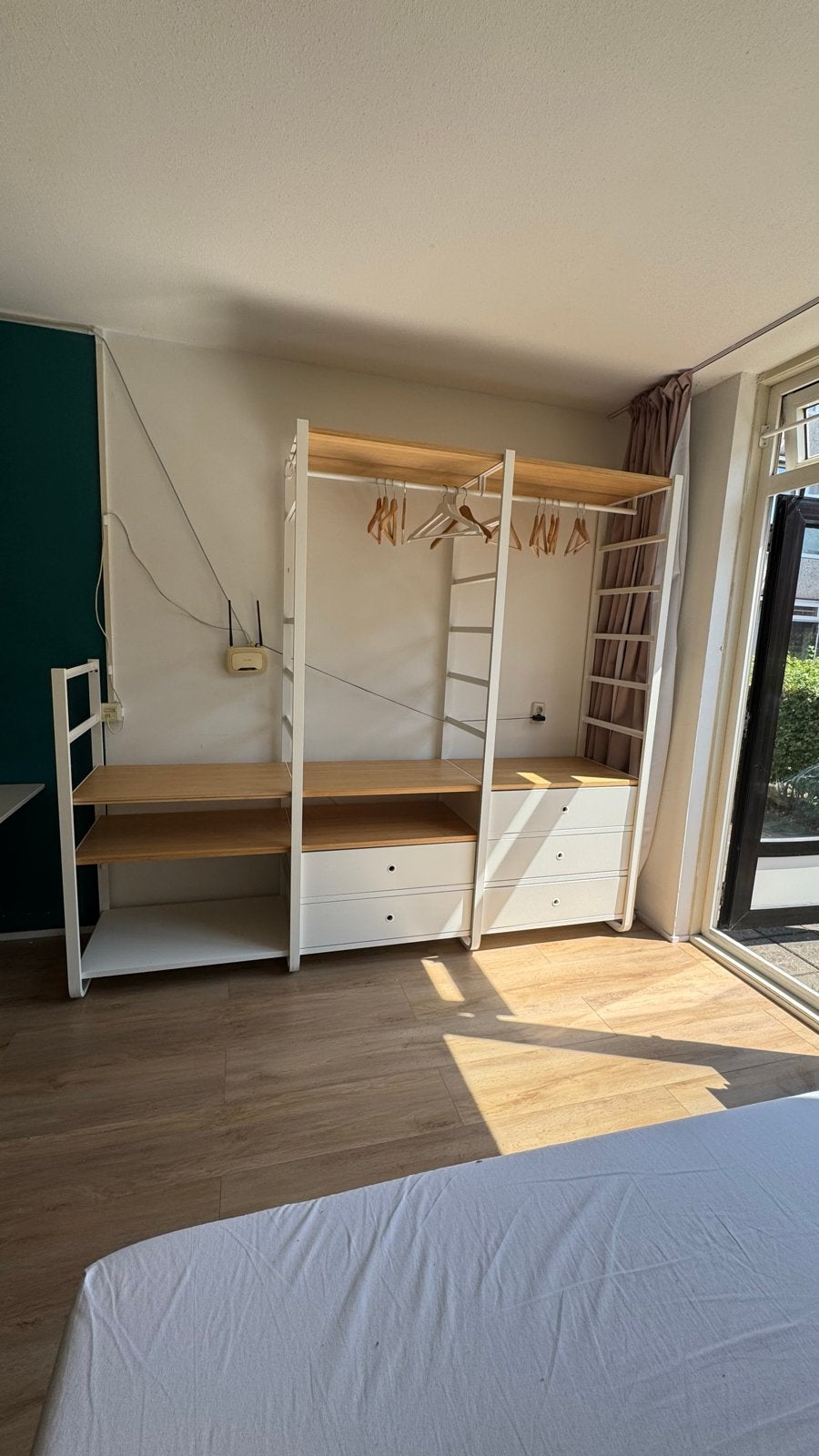 Elvarli IKEA Open kledingkast met lades en planken, Huis en Inrichting, Ophalen, Gebruikt, Metaal, Met lade(s)