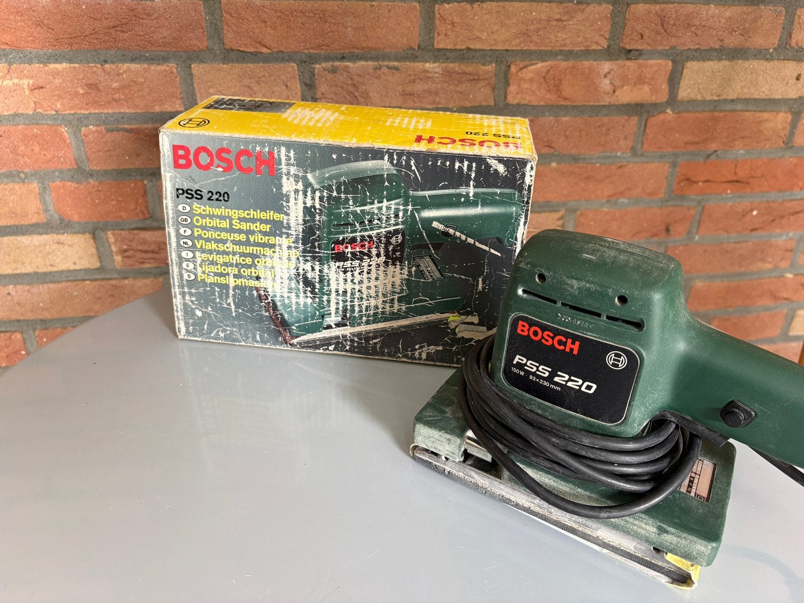 Bosch pss 220 vlakschuurmachine, Ophalen, Gebruikt, Minder dan 600 watt, Vlakschuurmachine